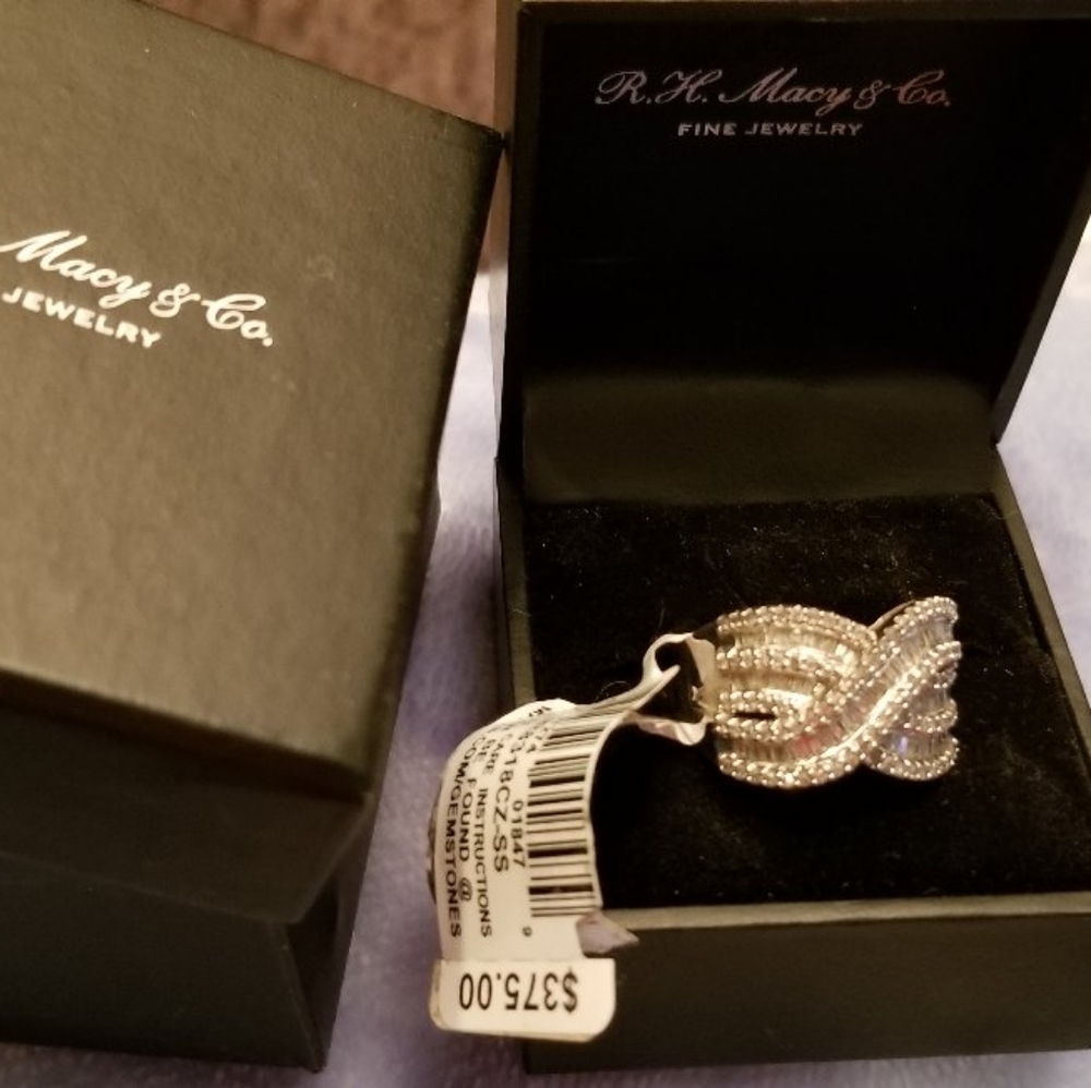 Sterling silver cocktail ring